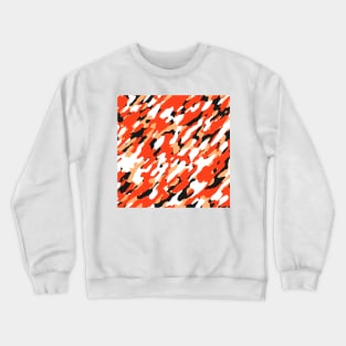 Orange Camouflage Crewneck Sweatshirt